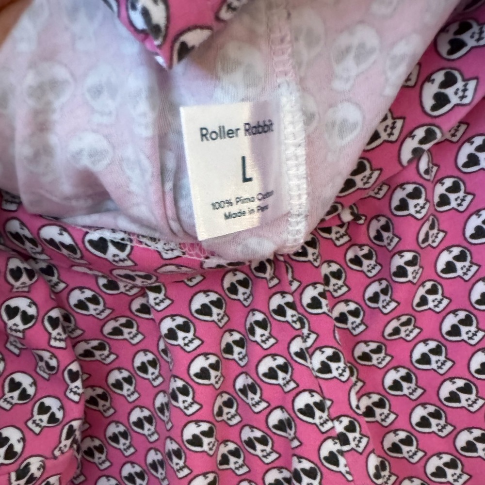 Roller Rabbit Pink Patterned Long-Sleeve Pajama Set - Picture 4 of 8